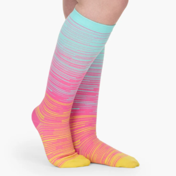 Stripes - Wide Compression Socks